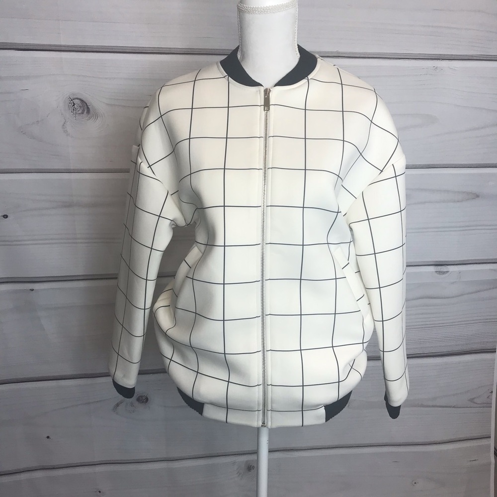 Urban Renewal Grid Bomber Jacket - Picture 5 of 6